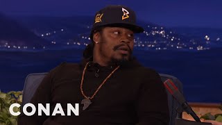 Marshawn Lynch On The Colin Kaepernick Controversy  CONAN on TBS [upl. by Anaillil464]