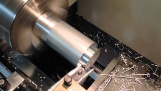 Wabeco D6000 Drehmaschine Aluminium drehen Zustellung 10mm [upl. by Ahsinyt519]