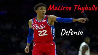 Matisse Thybulle  Philadelphia 76ers  201920 Defensive Highlights [upl. by Meakem]