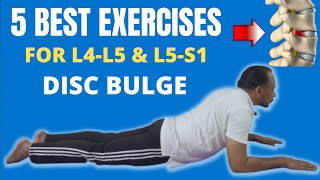 Best Exercises for L4L5 L5S1 Disc Bulge 95 Relief Treatment  Low Back Pain Physiotherapy [upl. by Wester885]