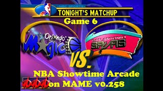 NBA Showtime Arcade on MAME v0258 Game 6 [upl. by Llenrag786]