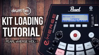 Pearl eMerge MDL1 electronic drum sound module kit loading tutorial [upl. by Hekker]