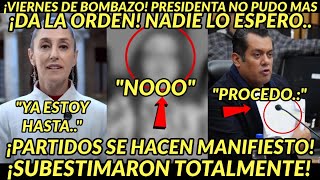 VIERNESAZO DE LOCURAA PRESIDENTA NO PUDO MAS PARTIDOS HACEN MANIFIESTO SUBESTIMARON TOTALMENTE BYE [upl. by Pattani]