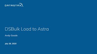 Using Datastax Bulk Loader with Astra DB [upl. by Aeel]