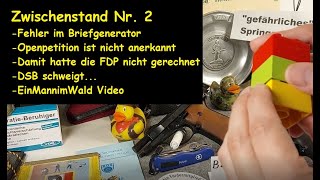 VDB Briefgenerator  BZL Petition gegen Waffengesetz Verschärfung  Zwischenstand EinMannimWald [upl. by Yalcrab]