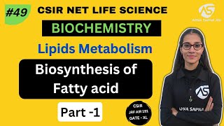 Fatty acid Biosynthesis  Lipid Metabolism  Biochemistry  NET LIFESCIENCE [upl. by Nroht478]