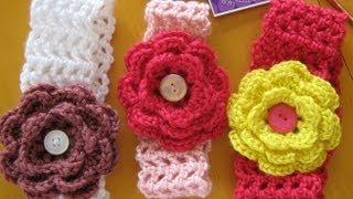 how to crochet a hairband or headband all sizes [upl. by Sheply157]