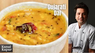 Gujarati Dal Recipe  Khatti Meethi Dal Tadka Recipe Kunal Kapur Indian Food Recipes  Chef Kapoor [upl. by Ibot224]