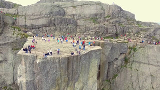 Spectacular scenery filmed by drone quotPreikestolenquot [upl. by Naivad874]