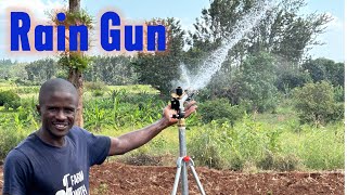 Installing sprinkler irrigation super Rain gun [upl. by Hefter993]