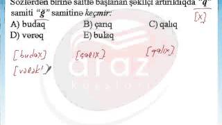 Azərbaycan Dili  TEST 7 [upl. by Ttenyl]