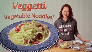 Veggetti Review  Cucumber Pasta Salad [upl. by Macy78]