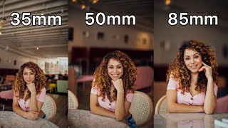 35mm vs 50mm vs 85mm Lens Comparison for Portrait Photography [upl. by Killian]