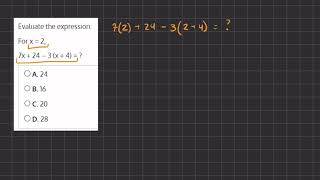 Evaluate Algebraic Expressions Video Solution 1 V2 [upl. by Aihtniroc]