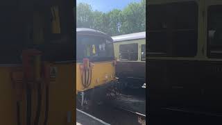 Class 73 and Class 33 double heading at the Severn valley railway [upl. by Htebizile]