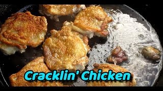 Cast Iron Cracklin Chicken Paleo on the Weber Episode 33 [upl. by Neenwahs]