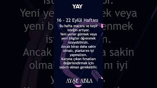 Yay Burcu Haftalık Kısa Yorum astroloji tarot burçlar [upl. by Loni]