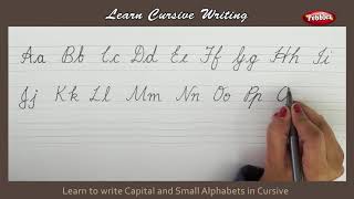 Cursive Writing  Writing Capital and Small Alphabets in Cursive  Alphabets in Cursive Letters [upl. by Thordis535]