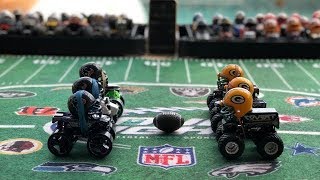 MONSTER TRUCK FOOTBALL PLAYOFF GAME “TEXANS VS PACKERS” [upl. by Ermanno]