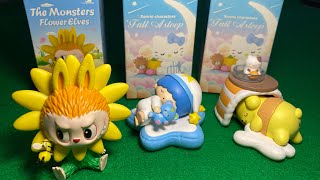 Unboxing Secret Labubu Pop Mart The Monsters Flower Elves Sanrio Charachters  Review ASMR [upl. by Eitsyrk]