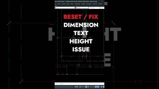 Fix Dimension text Height in autocad shortvideo shorts short [upl. by Fredia114]