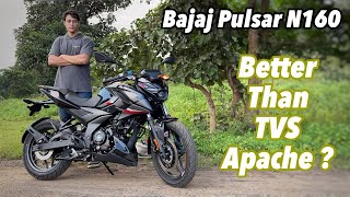 Bajaj Pulsar N160 Review  Better Than TVS Apache 160 4v [upl. by Man]