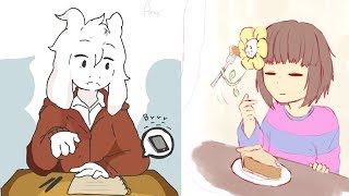 Frisk and Asriel are just too cute Undertale Animation amp Comic Dub Compilation [upl. by Esirtal425]