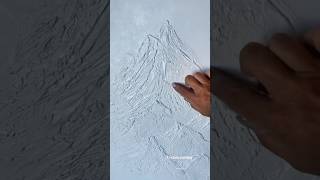 Texture paste painting Texturing mountains modernart texturedpainting art mountainart [upl. by Jamey]