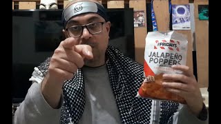 T G I FRIDAYS Jalapeno Poppers Corn snacks Cheddar Cheese Review [upl. by Zetrok]