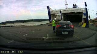 Klaipeda  Kiel ferry car boarding [upl. by Addiel]