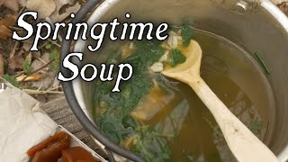 Springtime Soup Made With Wild Greens [upl. by Dleifniw]