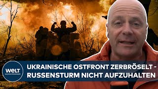 PUTINS KRIEG Dramatische Lage  Russen treiben mühelos Keile in ukrainische Verteidigungslinien [upl. by Ellett]