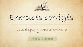 001 Exercice danalyse grammaticale corrigé  Apprendre larabe facilement [upl. by Devitt557]