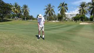 Easiest Swing For Seniors  Sloping Lies Golf Tip [upl. by Genisia]