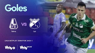 Tolima vs Deportivo Cali goles  Liga BetPlay Dimayor 2023I  Fecha 6 [upl. by Molini]