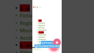 MASTER SUFFIXES IN 60 SECONDS 🧠📚 GRAMMARHACK [upl. by Sigfrid]