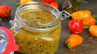 Traditional Caribbean Peppersauce hot sauce Recipe [upl. by Warton]