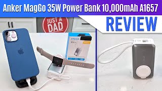 Anker MagGo 35W Power Bank 10000mAh A1657 REVIEW [upl. by Kcirdled]