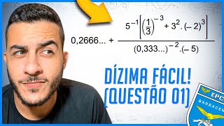 Expressão Numérica EPCAR 2022  QUESTÃO 01 🐺 [upl. by Hernandez]