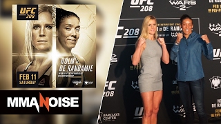 UFC 208 Stare down w Holly Holm Anderson Silva Glover Teixeira  MMA Noise [upl. by Ikkin]