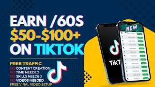 MAKE Money On TikTok With AI for FREE MAKE 50100 Every 60 Seconds TikTok Earning [upl. by Meece]