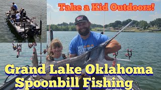 Spoonbill Fishing Grand Lake Oklahoma  KOAM Outdoors Fishing [upl. by Sherborne]