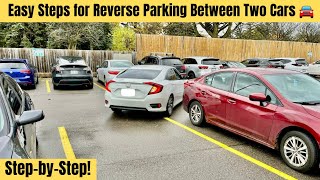 quotThe Best StepbyStep Easy Reverse Parking Method That Works Every Timequotreverseparking pass [upl. by Frager]