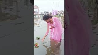 MahaChat puja ka subah Aarti karte huye jai Chathi maa [upl. by Gesner825]