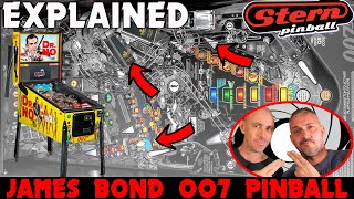 Stern James Bond Pinball Machine  Playfield amp Shots explained  Exclusive Reveal  Skill Shots [upl. by Schreibe]