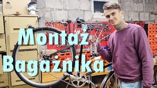 Montaż Bagażnika tylnego Jak zamontować bagażnik na rower retro Jak przykręcić bagaznik [upl. by Ttennaej]