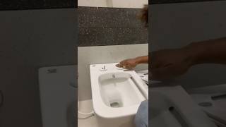 💥 Wall hung toilet seat installation process 💥 youtubeshorts wallhanging plumbing [upl. by Sletten963]