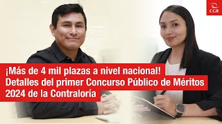 Contraloría TV  Contraloría convoca a Concurso Público de Méritos a nivel nacional [upl. by Lisetta759]