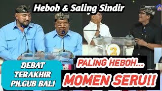 DEBAT PANAS MOMEN LUCU Debat Terakhir Pilgub Bali 2024 Koster Giri vs Mulya Pas [upl. by Broida]