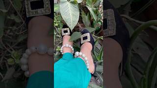 Diy old shoes into party wear🤩youtubeshorts diy diyjewellerymaking crafteraditi [upl. by Reggie]